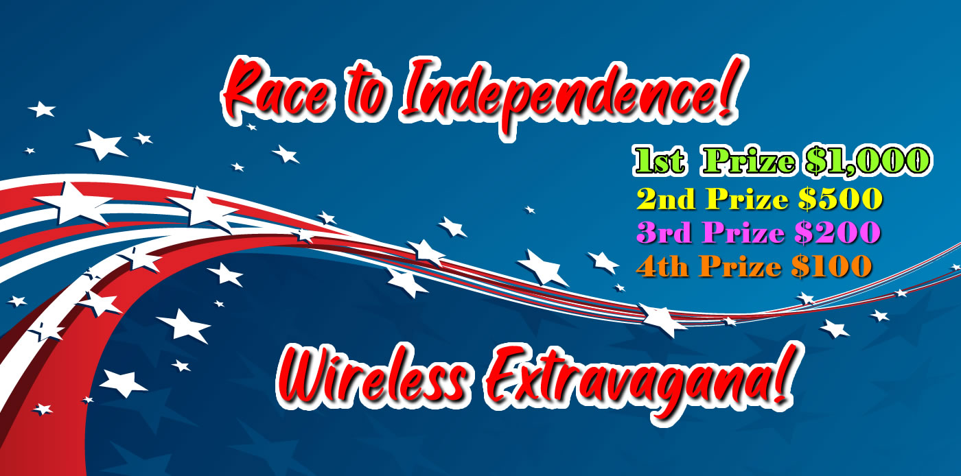 Race to Independence Wireless Sales Competition